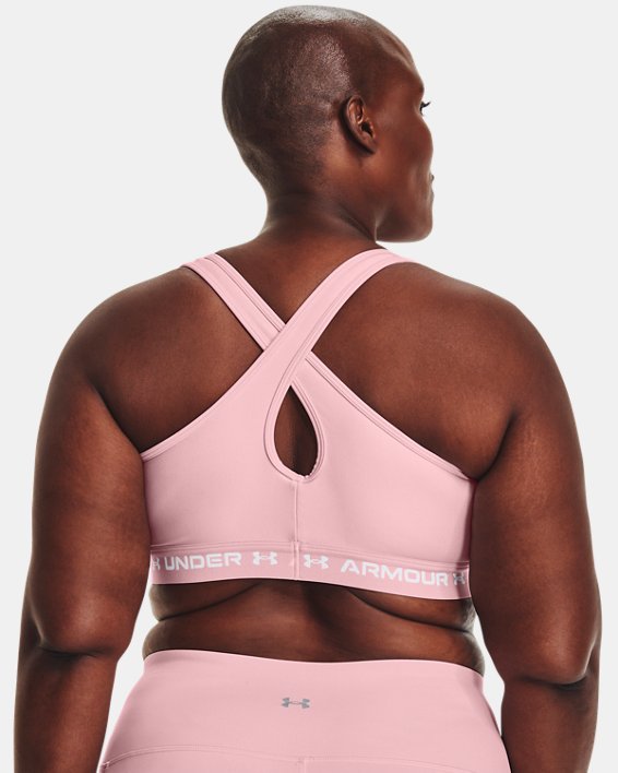 Reggiseno sportivo Armour® Mid Crossback da donna, Pink, pdpMainDesktop image number 1